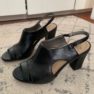 Black strap mules